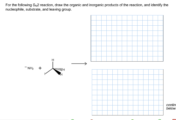 for the following sn2 reaction draw the organic and inorganic products