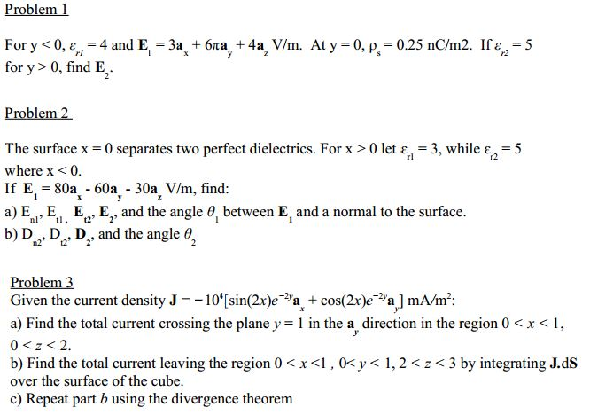 Solved For Y 0 4 And E1 3a 6 Pi A 4a V M At Y Chegg Com