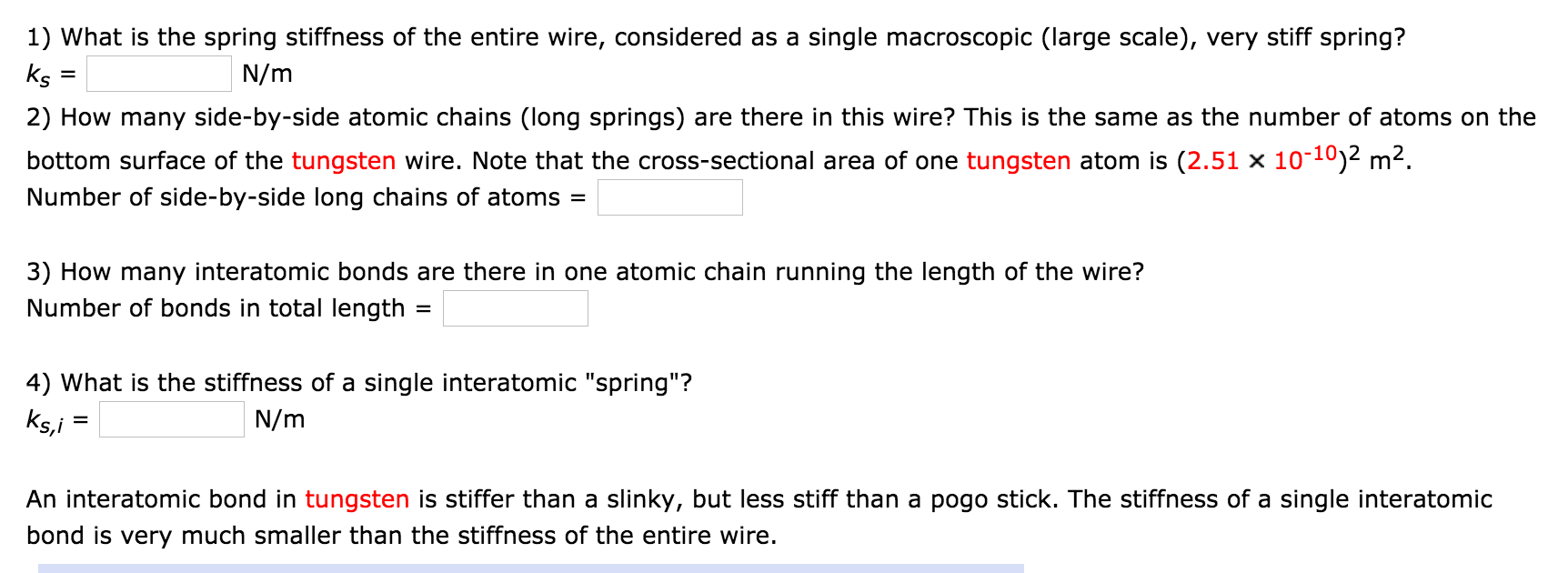 Solved One Mole Of Tungsten 6 1023 Atoms Has A Mass Of Chegg Com