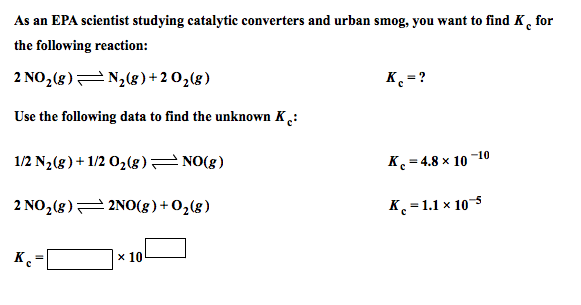 Solved As An Epa Scientist Studying Catalytic Converters Chegg Com