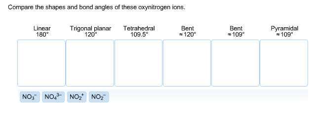 Pare The Shapes And Bond Angles Of These Chegg 
