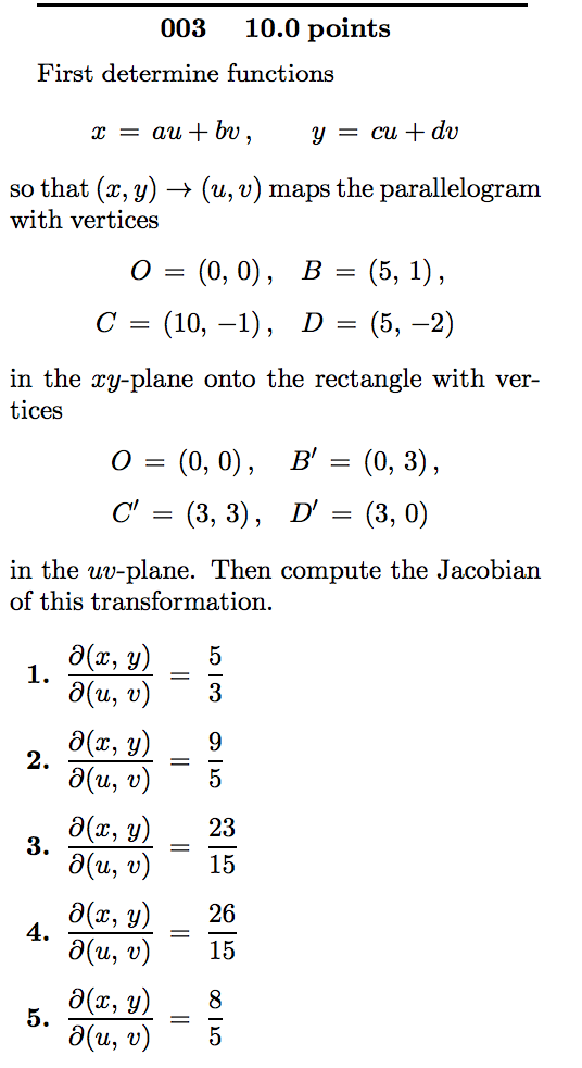 Solved First Determine Functions X Au Bv Y Cu Dv Chegg Com