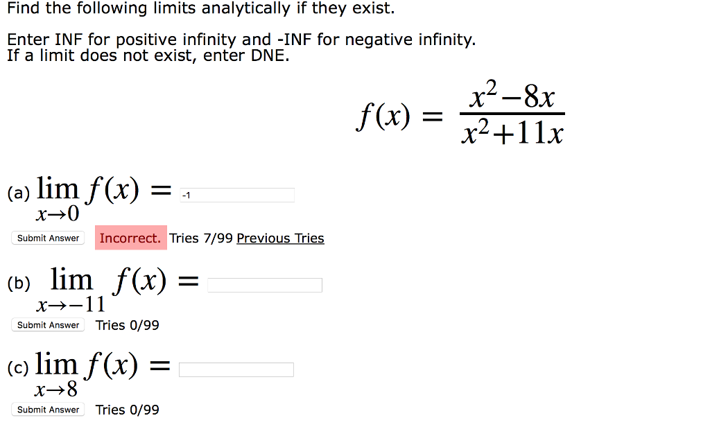 Inf test. Infinity_not_limit. Find the following limit. The limit does not exist. Positive Infinity c++.