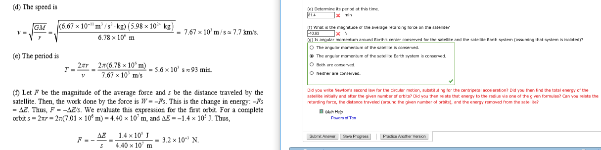 Solved The Speed Is V Squareroot Gm R Squareroot 6 6 Chegg Com