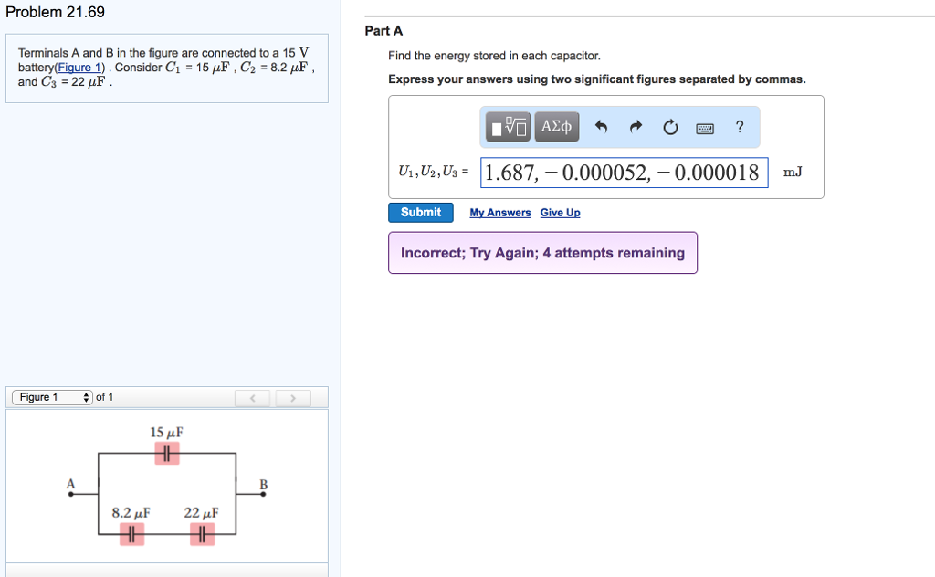 Solved Problem 21 69 Part A Terminals A And B In The Figu Chegg Com