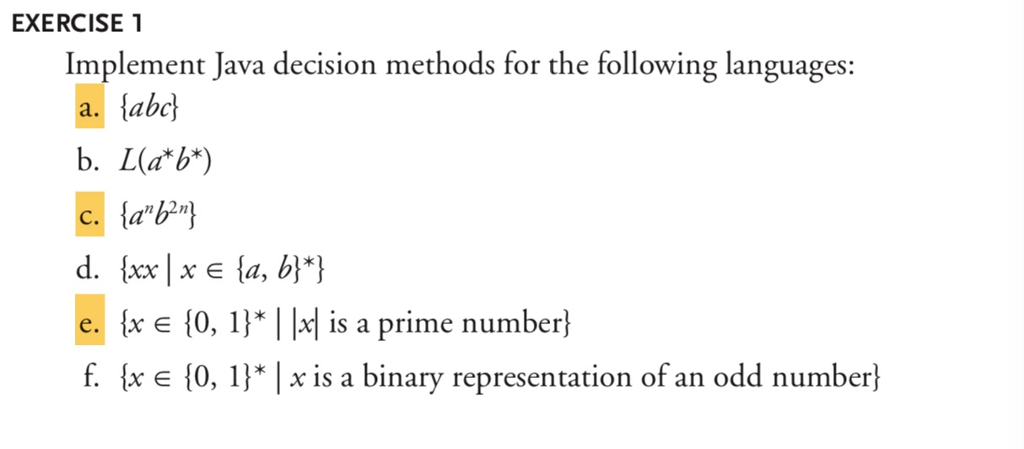 Solved Exercise 1 Implement Java Decision Methods For The Chegg Com