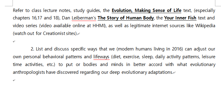 the story of the human body notes