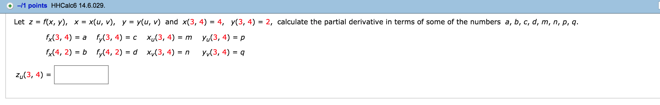 Solved Let Z F X Y X X U V Y Y U V And X 3 Chegg Com