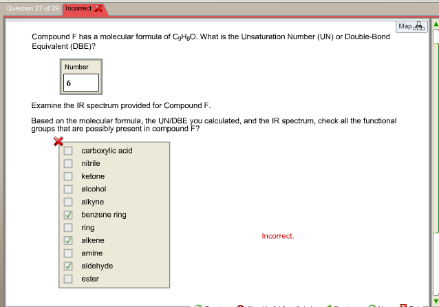 Solved Compound F Has A Molecular Formula Of C9h8o What Chegg Com