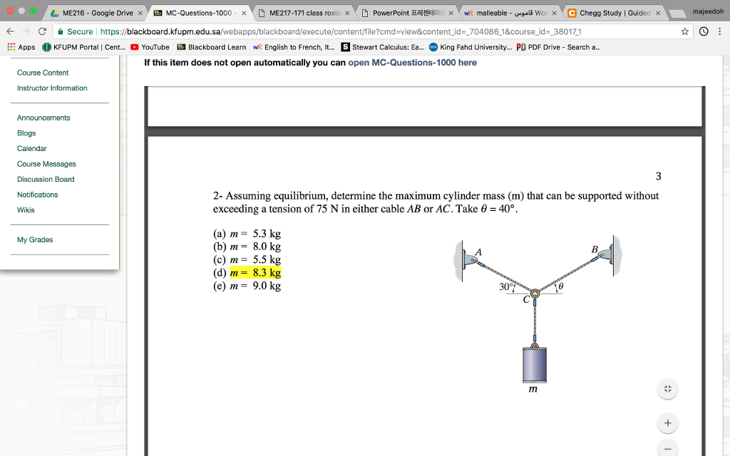 solved 4 me216 google drive 國mc questions 1000 d me21