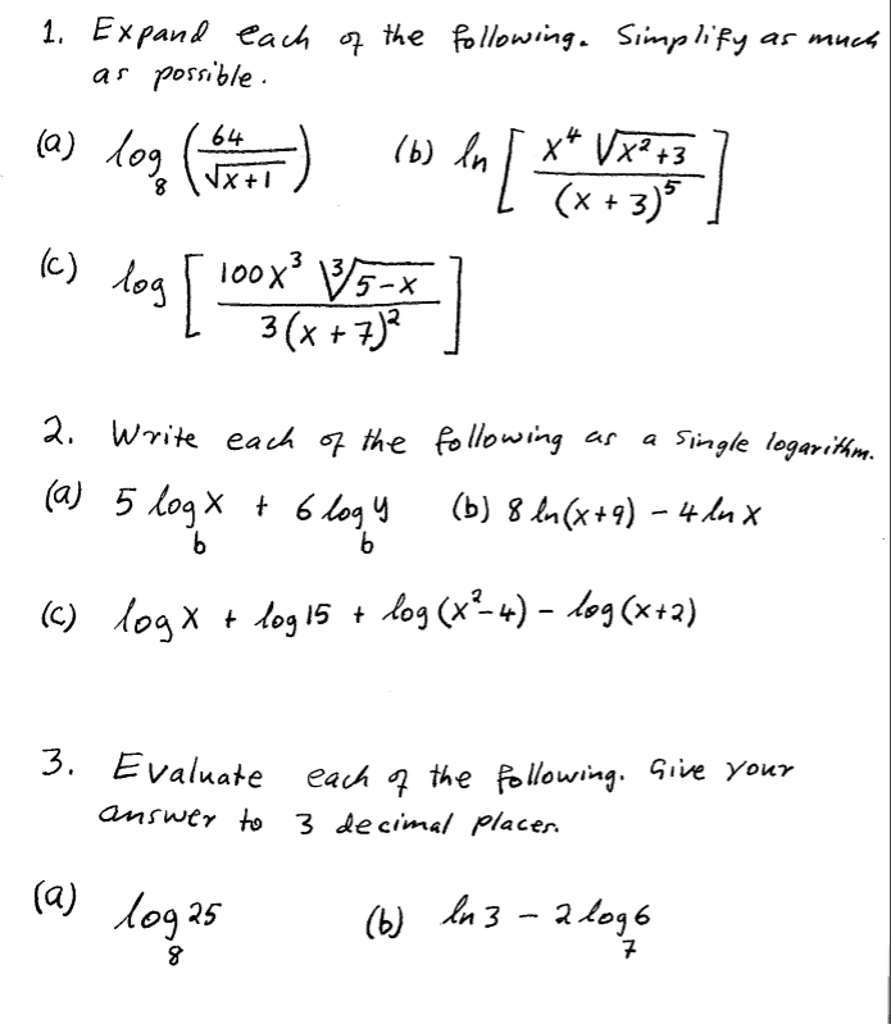 Solved Expand Each Of The Following Simplify As Much As Chegg Com