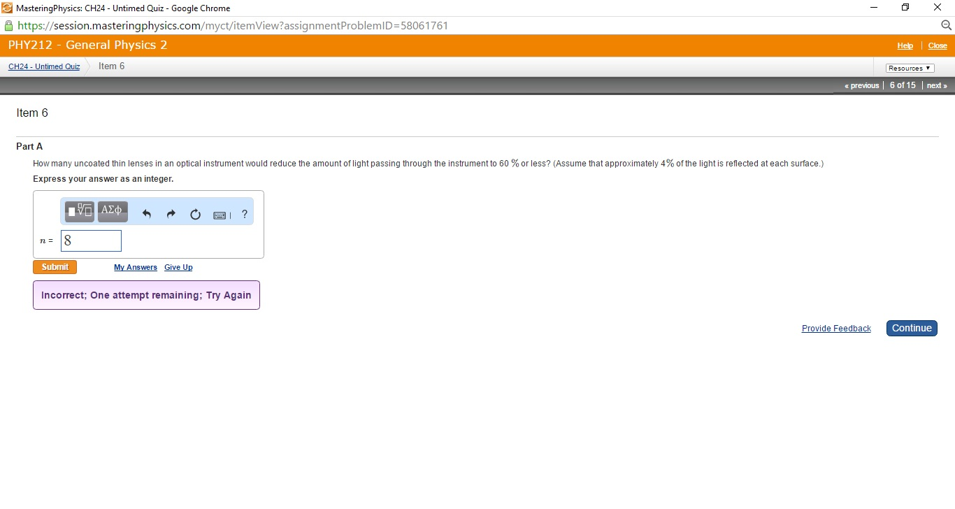 MasteringPhysics: CH24-Untimed Quiz-Google Chrome https://session. masteringphysics