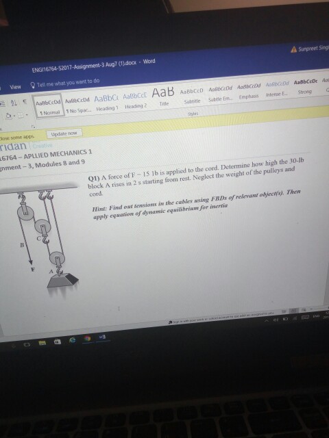 Engn6764 S17 Assignment 3 Aug7 1a0a Wtrd A Chegg Com