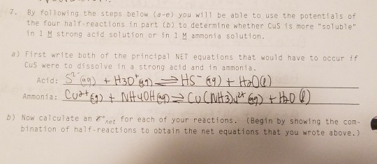 Solved 7 By Following The Steps Below A E You Will Be Chegg Com