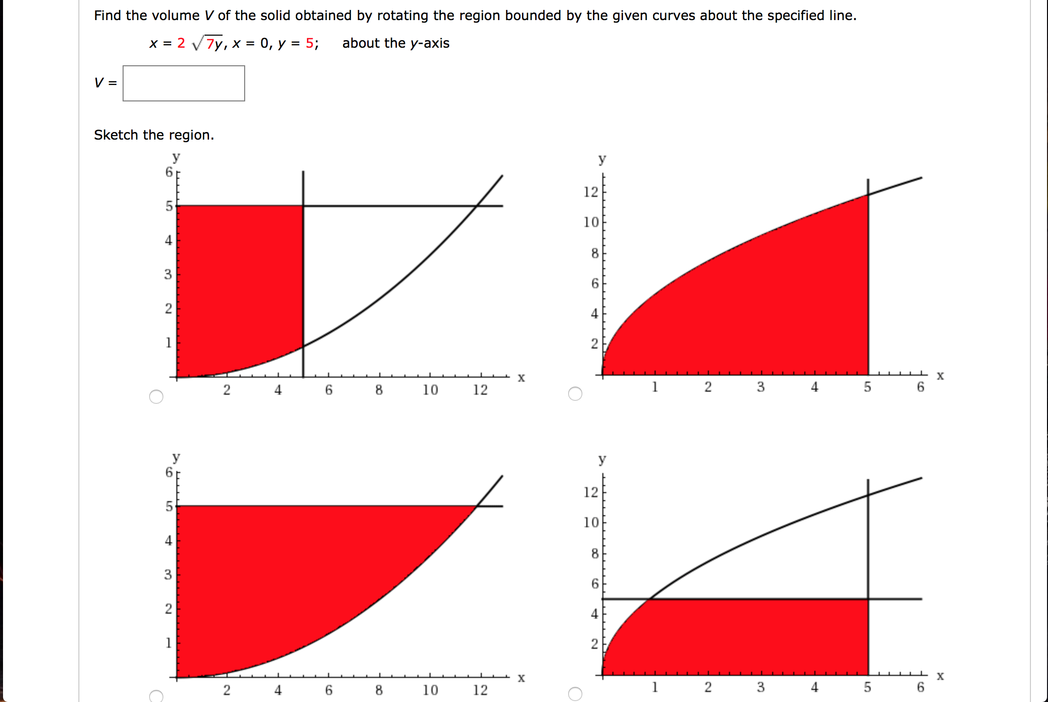 y-axis problem math And Disk Fi Typical Or Solved: The Solid, Washer. A Sketch