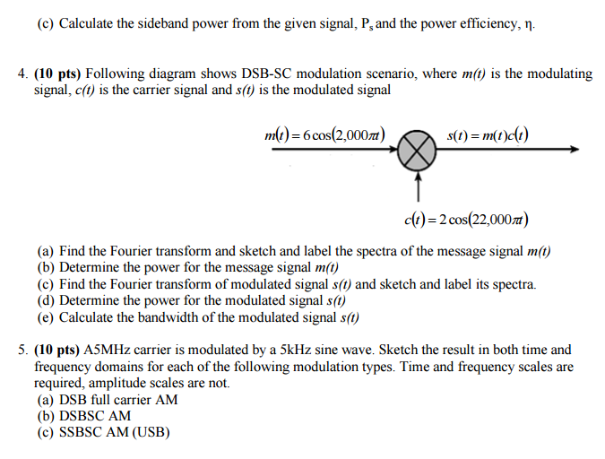 Solved 1 10 Pts Fourier Transform Of A Signal G T Is Chegg Com
