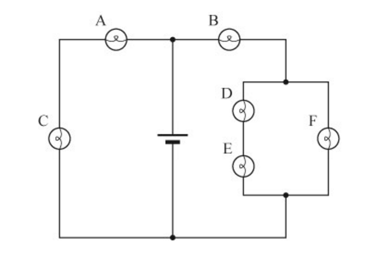 The circuit shown below is made using identical bu