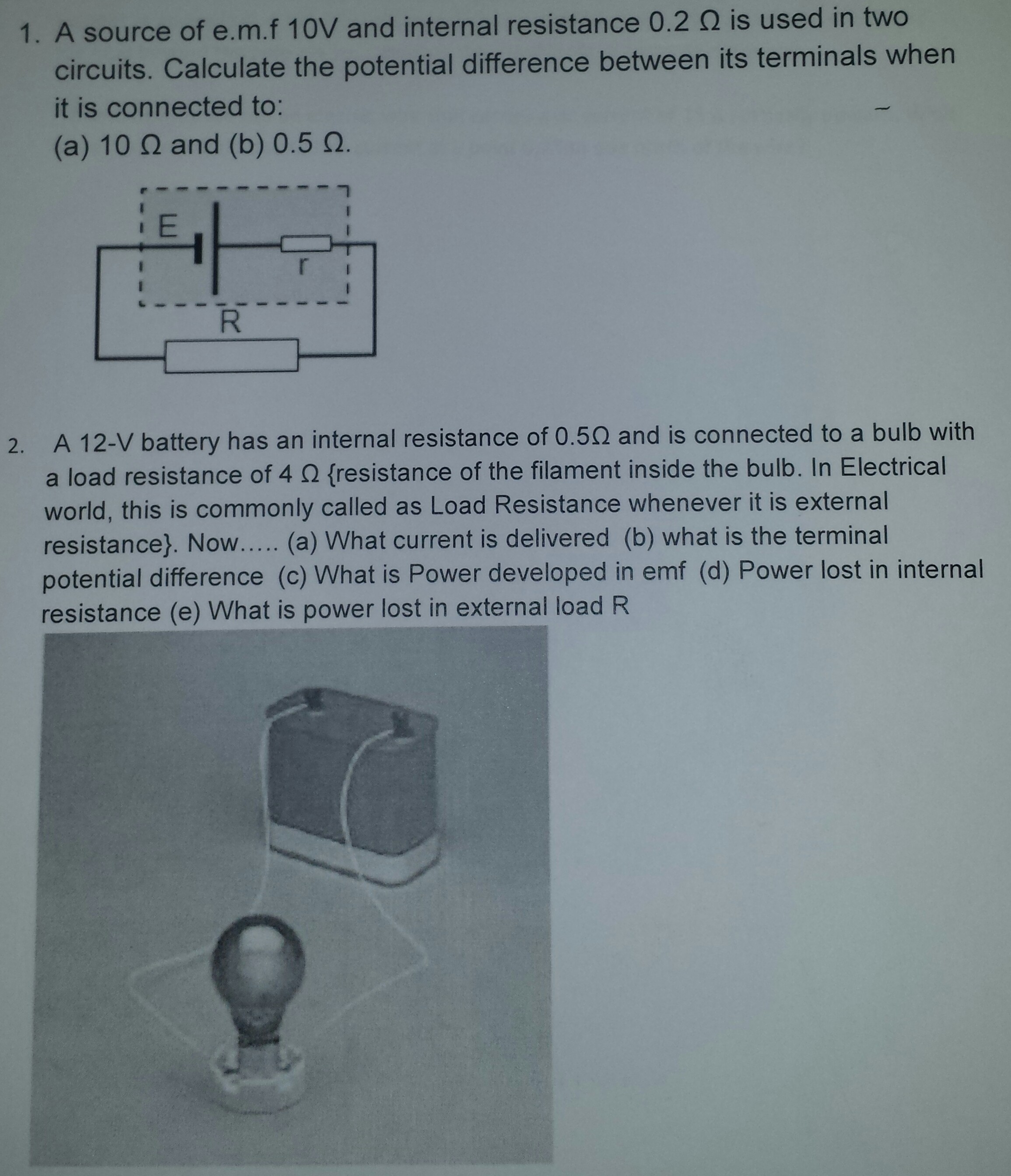 Potential Difference In A Circuit