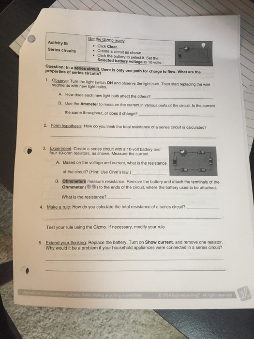 Student Exploration Advanced Circuits Gizmo Answer Key Pdf