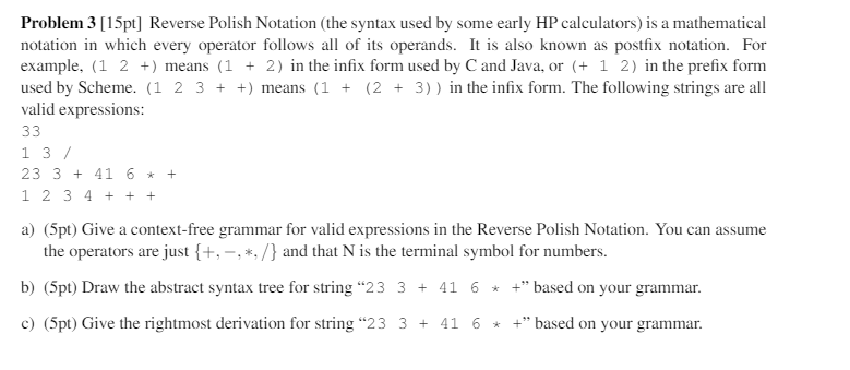 Reverse polish notation in c image
