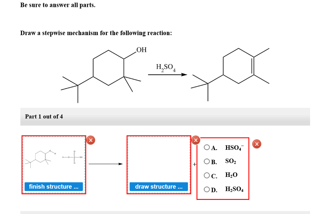 Solved Be Sure To Answer All Parts Draw A Stepwise Mechan