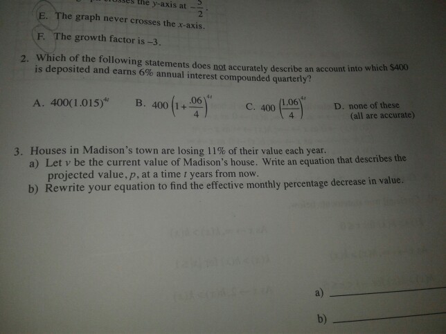 Solved 2 And 3 Please Which Of The Following Statements Chegg Com