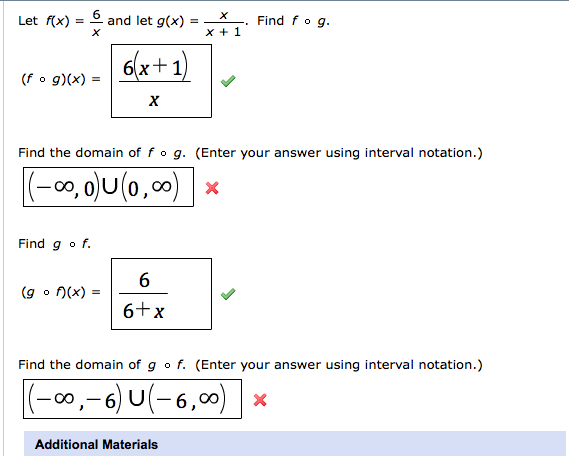 Let F X 6 X And Let G X X X 1 Find F O G F O Chegg Com