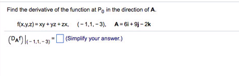 Solved Find The Derivative Of The Function At Po In The Chegg Com