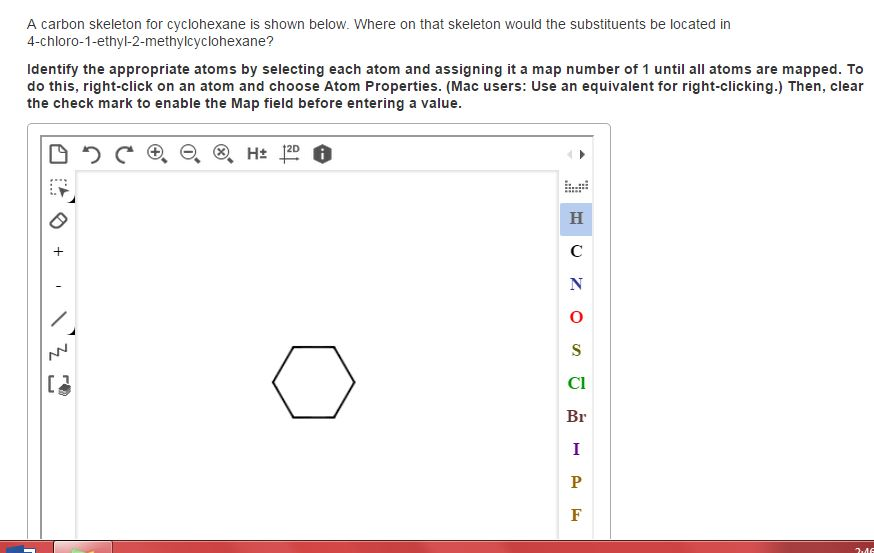 Solved: A Carbon Skeleton For Cyclohexane Is Shown Below. ... | Chegg.com