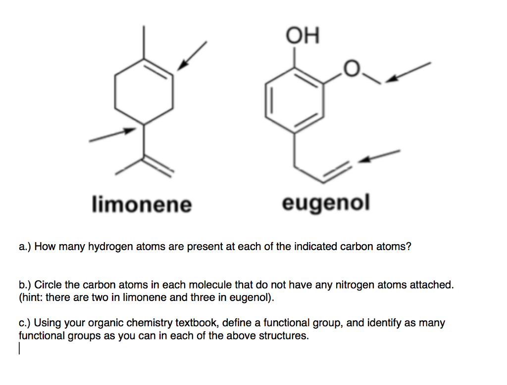 How Many Hydrogen Atoms Are Present At Each Of The Chegg Com