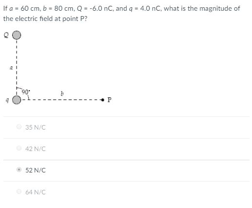 Solved If A 60 Cm B 80 Cm Q 60 Nc And Q The Electric Chegg Com