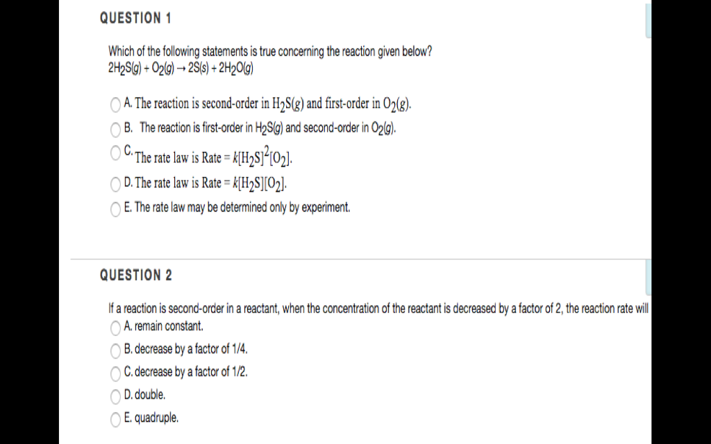 Solved Which Of The Following Statements Is True Concerni