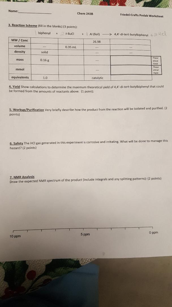 Essay on prelab quiz for chem 243b 07 image