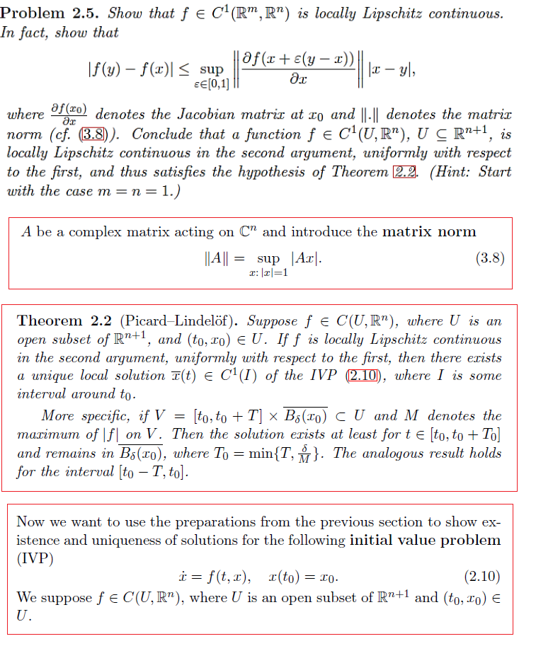 Solved Show That F Elementof C 1 R M R N Is Locally Li Chegg Com