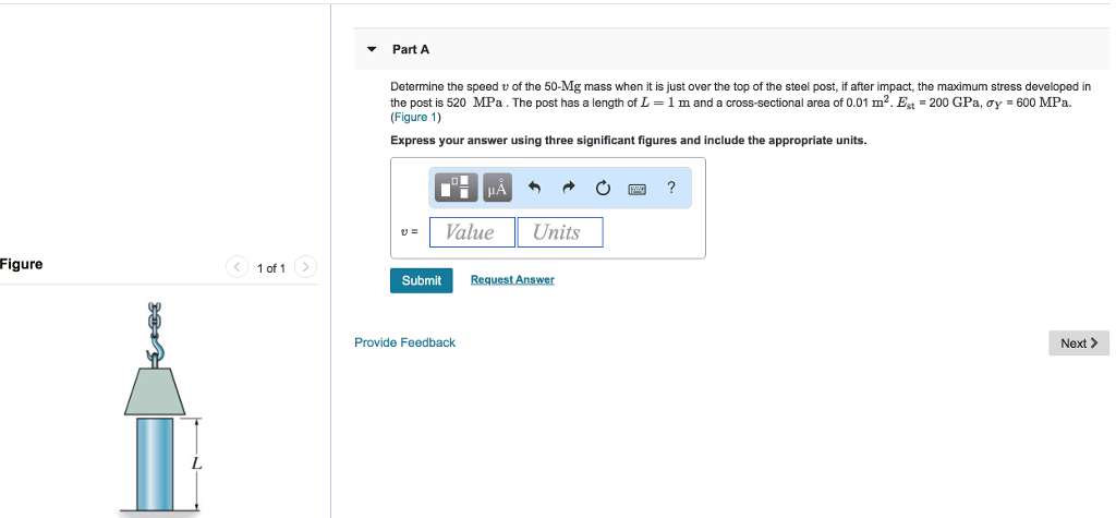 Solved Determine The Speed V Of The 50 Mg Mass When It Is Chegg Com