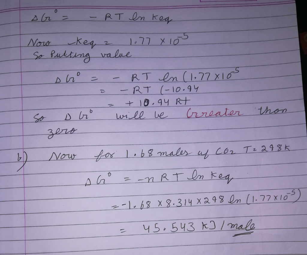 Question & Answer: A student determines the value of the equilibrium constant to be 1.77×10-5 for the following..... 2