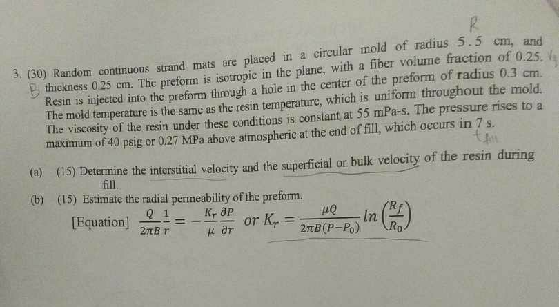 Solved And 3 30 Random Continuous Strand Mats Are Plac