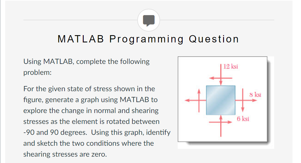Solved Using Matlab Complete The Following Problem For