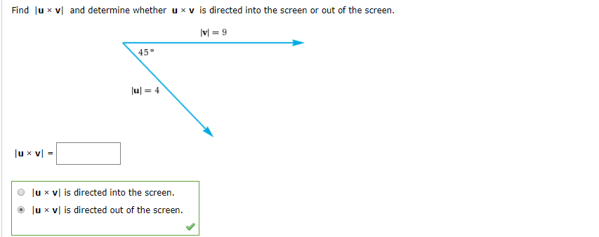 Solved Find U Times V And Determine Whether U Times V Chegg Com