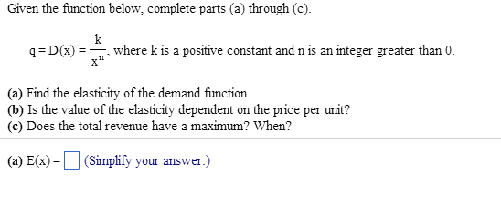Solved Given The Function Below Complete Parts A Throu Chegg Com