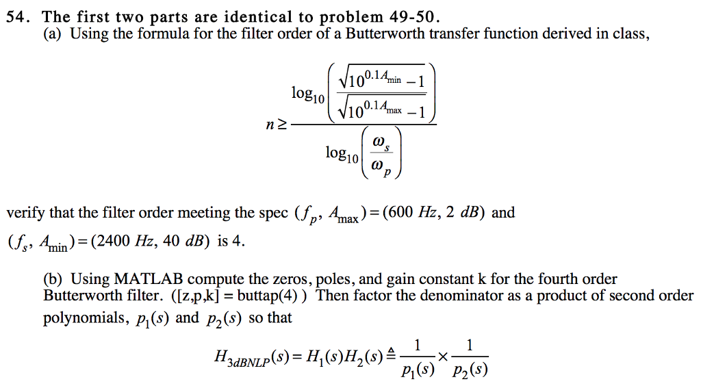 Solved 54 The First Two Parts Are Identical To Problem 4 Chegg Com