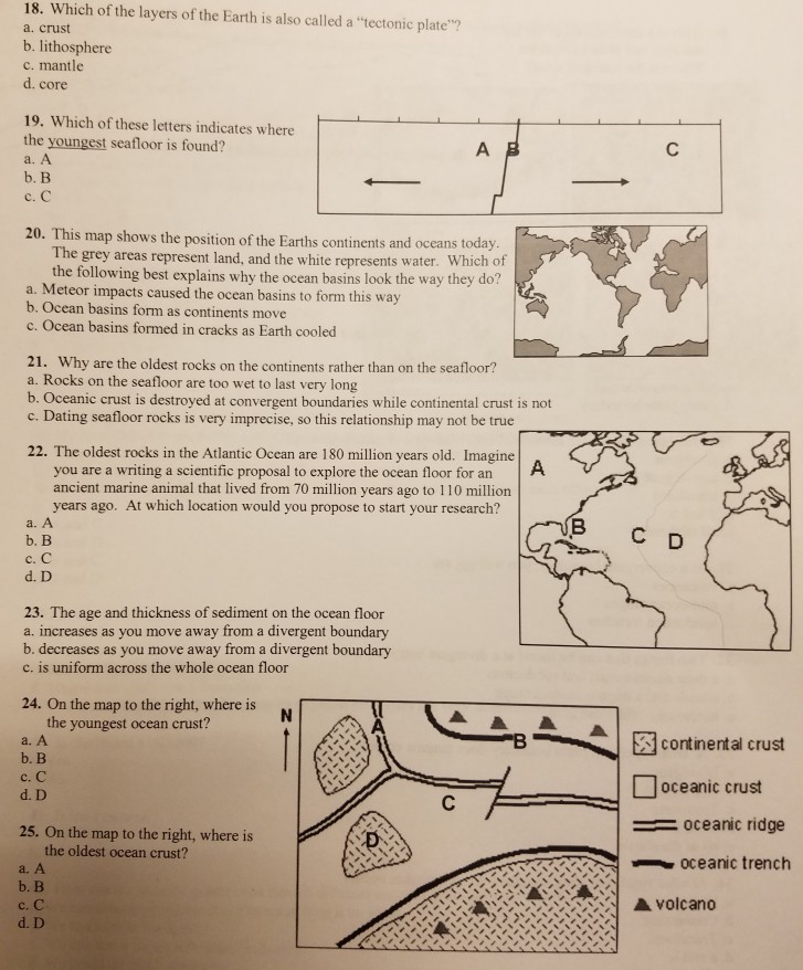 Solved 18 Which Of The Layers Of The Earth Is Also Calle