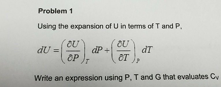 Solved Problem1 Using The Expansion Of U In Terms Of T An Chegg Com