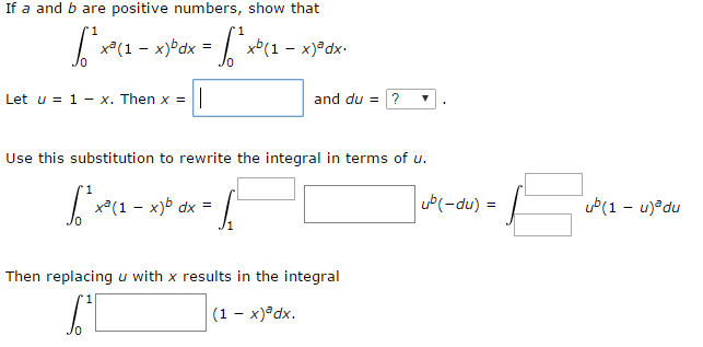 Solved If A And B Are Positive Numbers Show That Integra Chegg Com