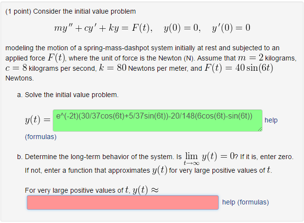 Solved Consider The Initial Value Problem My Cy Ky Chegg Com