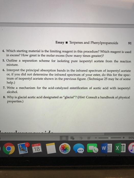Which Starting Material Is The Limiting Reagent In Chegg 