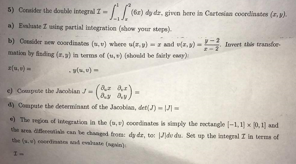 Solved Please Help Me With Solving A E I Would Really Be Chegg Com