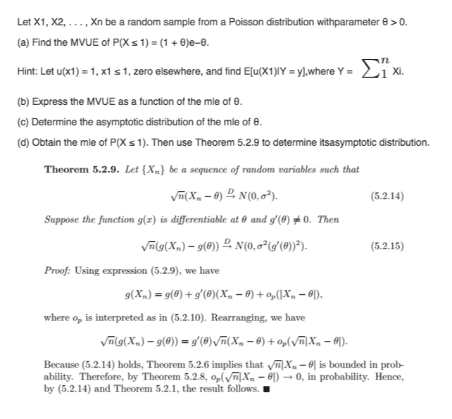 Solved] Let X1,X2,,Xn be a sequence of random samples from a