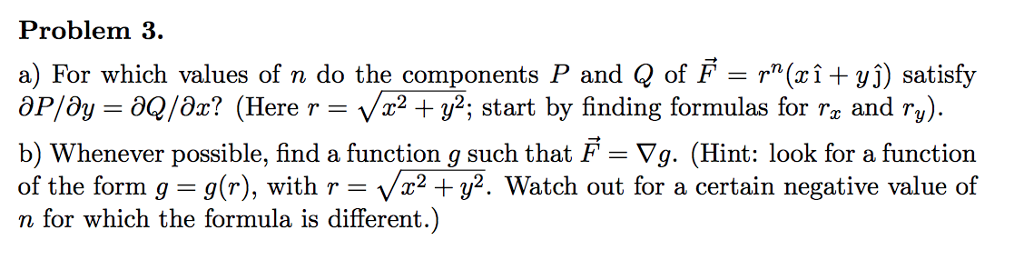 Solved Problem 3 Components P And Q Of F R X Y Sati Chegg Com