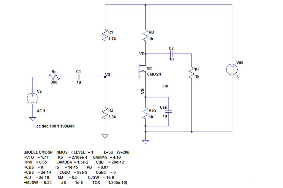 Solved A Analyze The Common Source Amplifier Circuit Sho Chegg Com